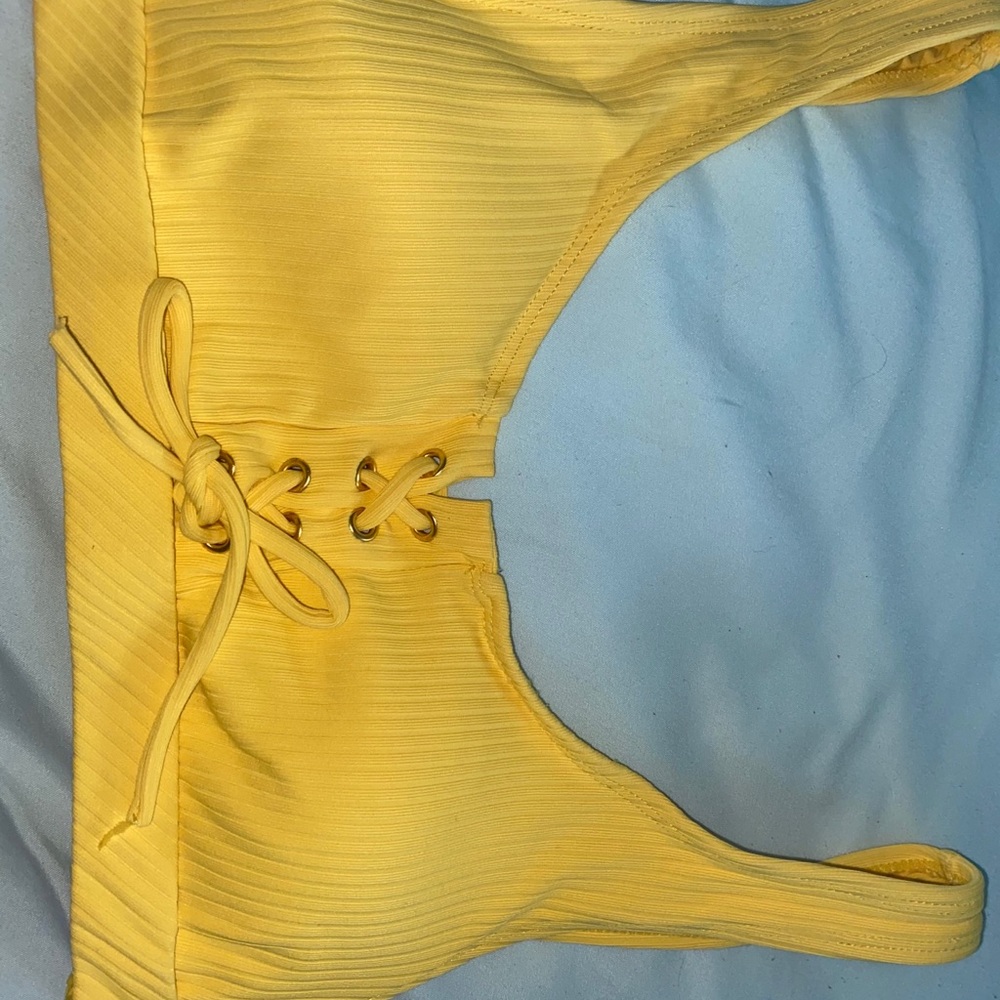 yellow bikini top